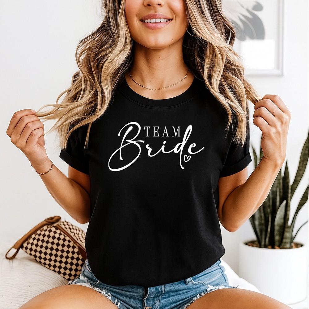 Wedding Party Team Bride Unisexs T Shirt Team Bridal Bridesmaid Graphic Tee