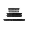 60X7CM Carbon Fiber Car Door Threshold Protective Sticker For Ssangyong Korando 2021 Rexton Kyron Musso Actyon Rodius