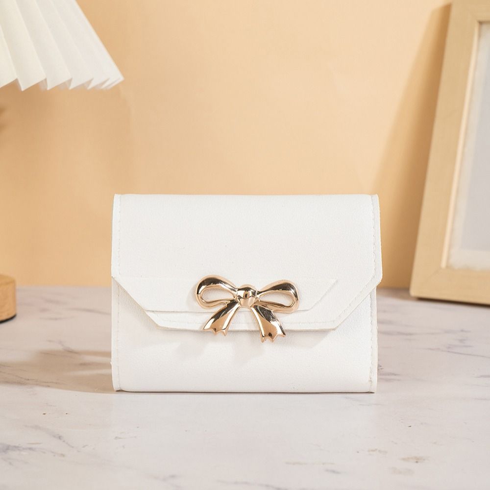 Fashion PU Leather Women Wallet Foldable Small Short Coin Purses Card Holder Ladies