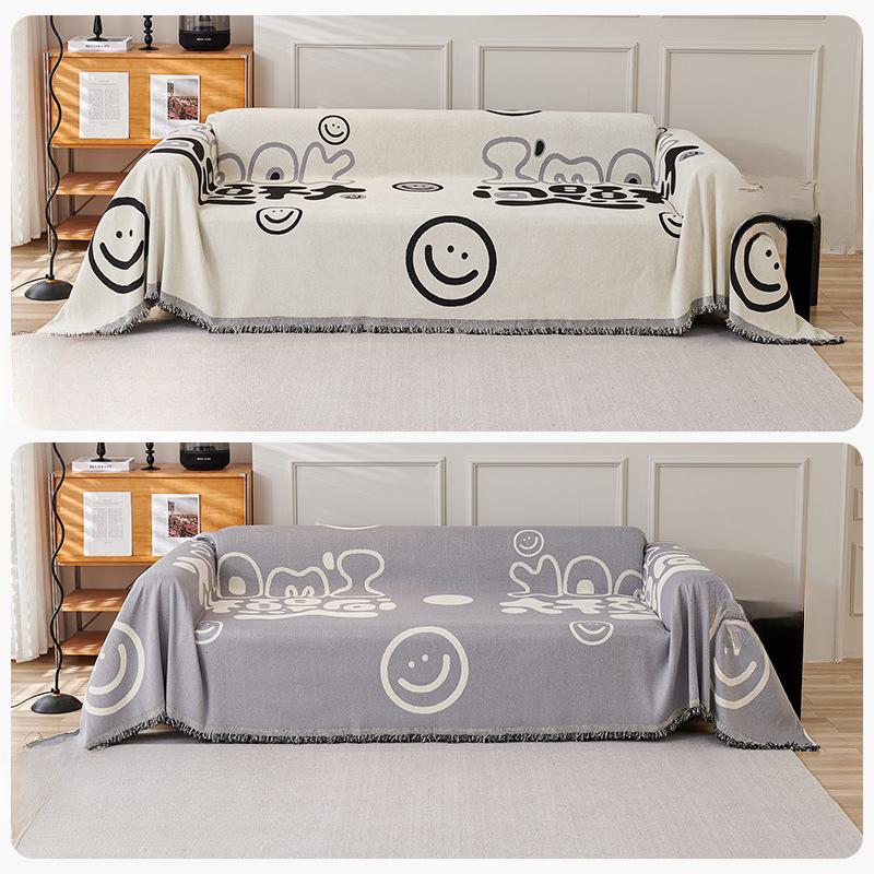 Chenille High-End Sofa Towel Sofa Cover Cloth Four Seasons Universal Sofa Blanket Double-Sided Available Cushion