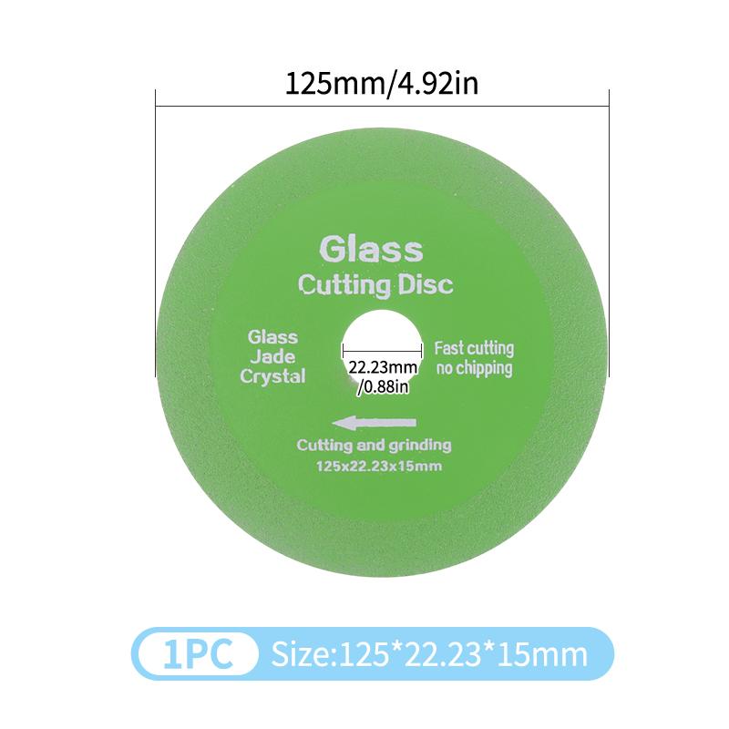 100/115/125mm Glass Cutting Disc Ultra-thin Saw Blade For Angle Grinder Machine Marble Ceramic Tile Polishing Grinding