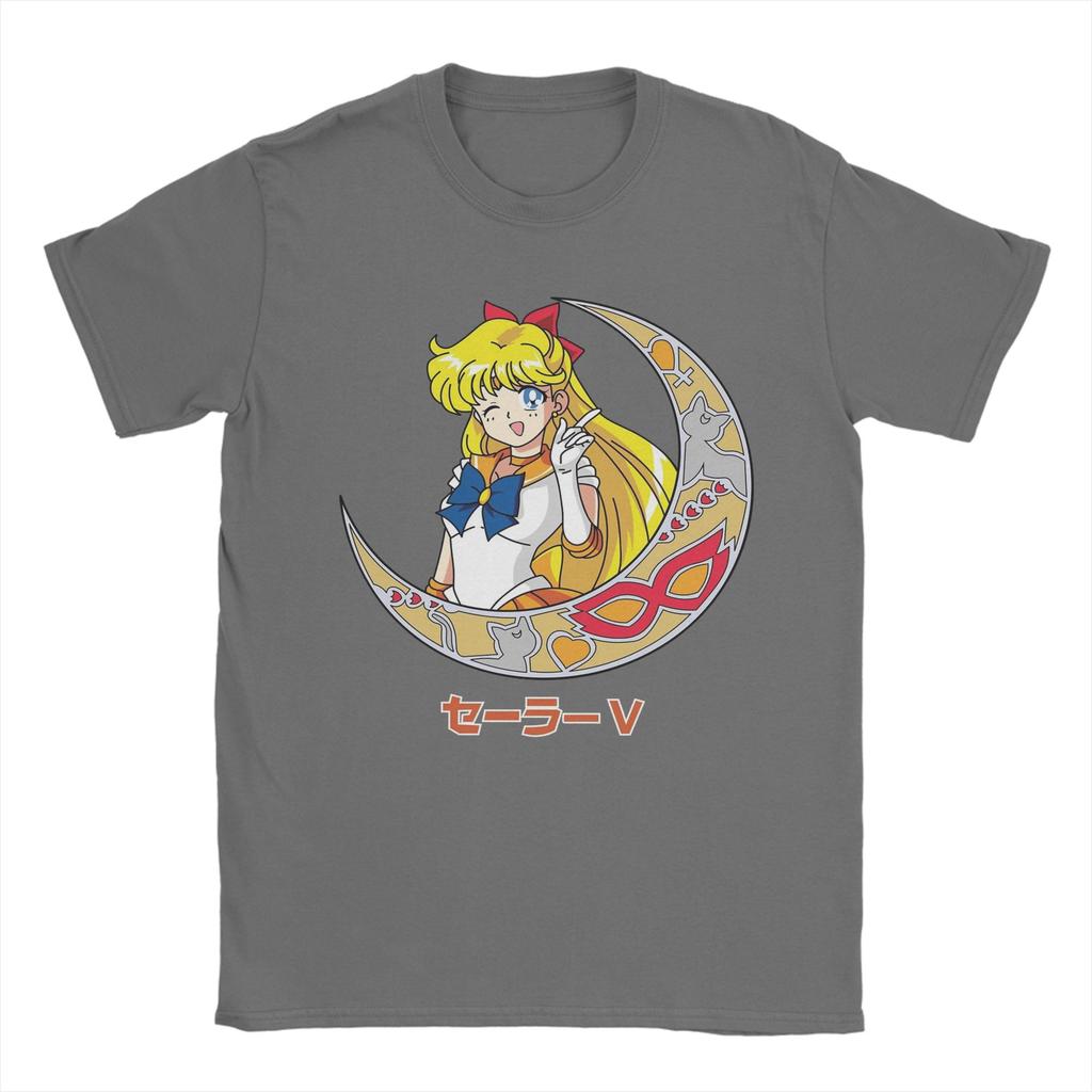 Sailor Moons T-Shirts Herren Reiner Baumwollstoff Vintage T-Shirt Rundhals T-Shirts Kurzarm Oberteile 4XL 5XL 6XL