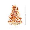 Christmas Sheep Zodiac Wall Stickers Detachable Festival Glass Window Decorations Art Wallpaper For Living Room Home Decor