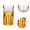 Fake Beer Mug Reusable Trick Props Tea Cup Creative Ice 420ml Capacity for Hotel Household