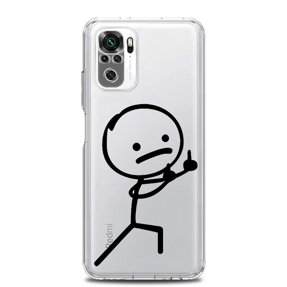 Cartoon Matchman Soft Clear Phone Case For Xiaomi Redmi Note 12 10C 10 11 9 8 Pro Plus 9S 7 8T 9T 9A 8A 9C K50 K40 Gaming Cover