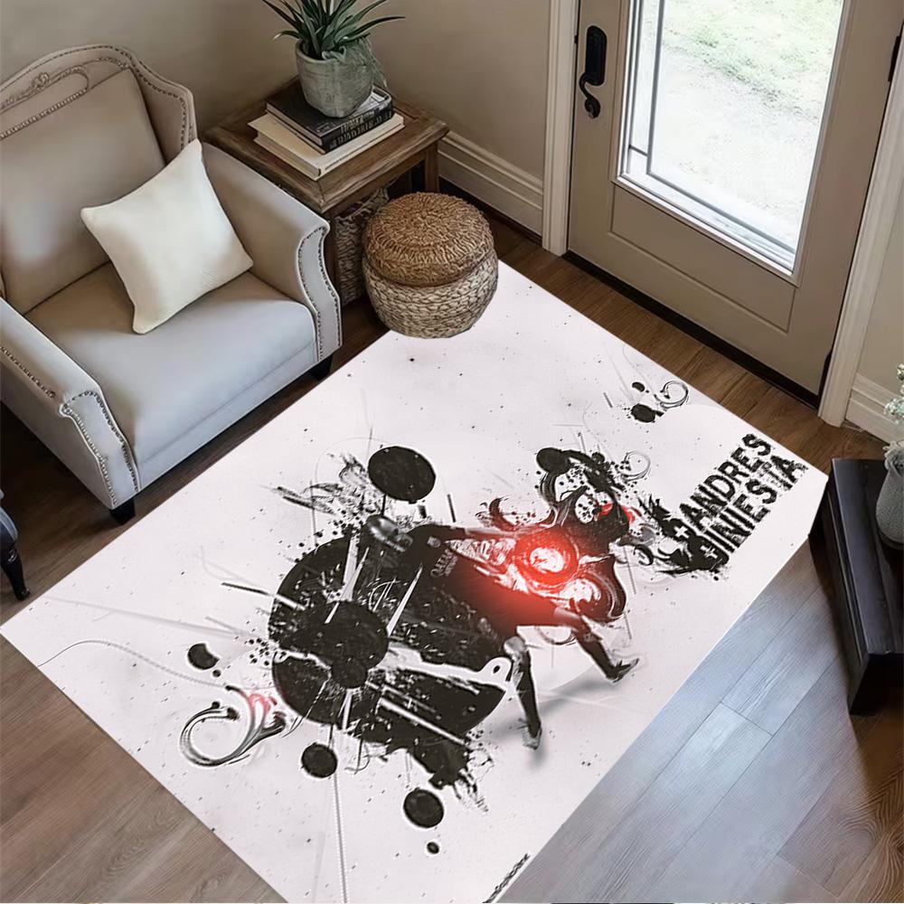 Football Player Action Carpet Suitable for Game Room Living Rooms Kitchen Foyer Anti-slip Rug Office home decor Perfect Gift for Women/Men