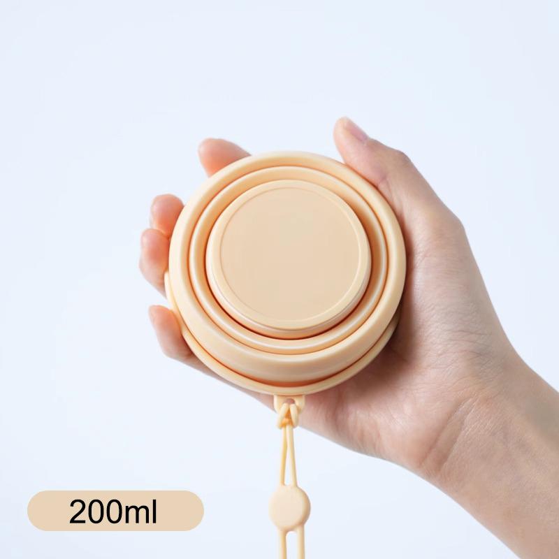 

Складной силиконовый стакан 250 мл для кемпинга на открытом воздухе, стакан для воды с крышкой и кольцом для подвешивания, портативный выдвижной стакан для полоскания рта для путешествий