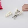 Mini Metal Sewing Scissors With Yarn Crochet Hooks Protective Cover Creative Art Small Scissor Sewing Supplies Diy Accessories