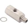 Stainless Steel 1/8'' BSPT Oil Pressure Sensor Sendor Tee Adapter To 1/8 NPT Gauge T-Piece Car Accessories VR-OGA02