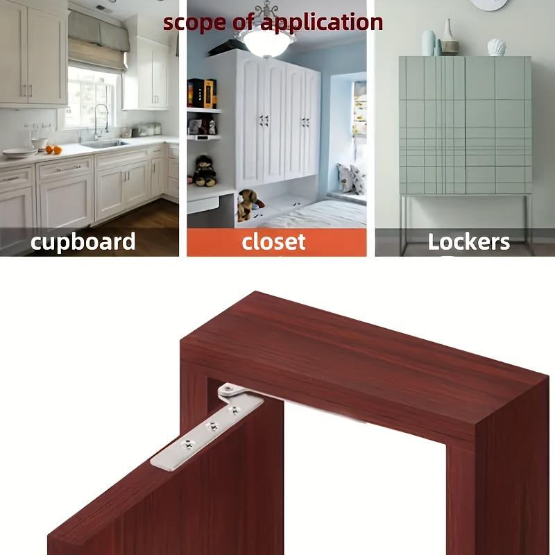 2 Pack Medium Rotating Chicken Mouth Hinges Concealed Pivot Suitable for Cabinet Doors Wine Cabinet And Wardrobe Doors