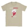 Streetwear TShirt Make America Go Away I Stand With Greenland T Shirts Pure Cotton Tee Shirt for Unisex YK Short Sleeve Clothing