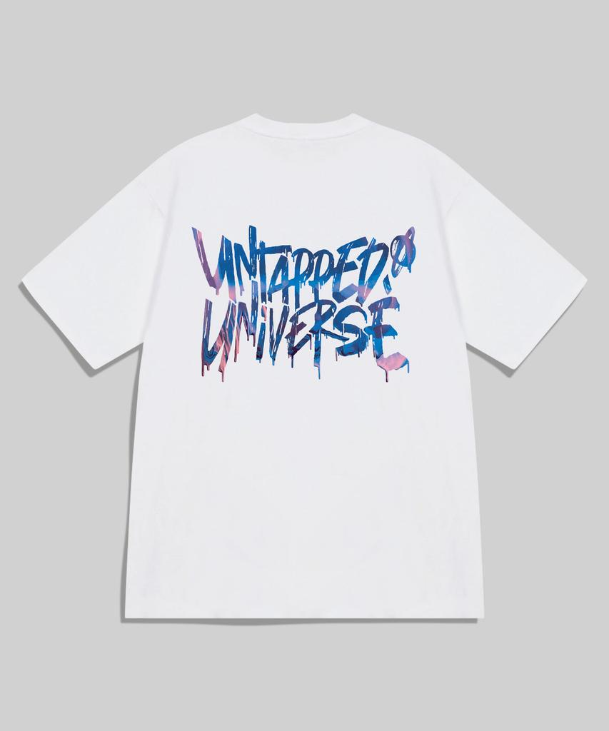 UNTAPPED STUDIO Universe Paint Flow Lettering Oversized T-Shirt 8 Colors (Type A)