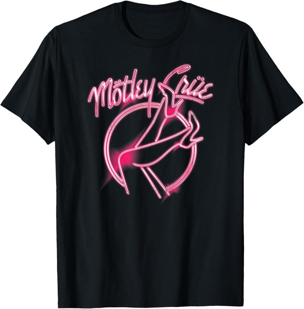 Mötley Crüe – Girls Girls Girls Pink Neon Heels T-Shirt