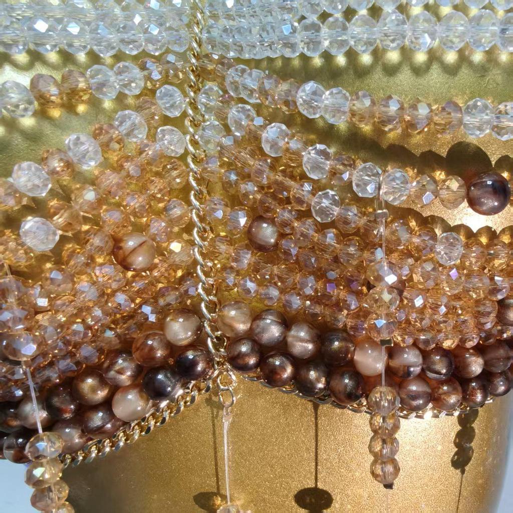 European Handmade Beaded Tassel Chest Chain - Strappy Back Beach Party Accessory