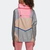 Adidas X Stella McCartney Color Block Half Zip Loose Pullover Jacket Women Jackets Pearl-Pink H59961