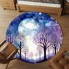 1pc Moonlit Forest Round Chair mat office Area Rug - Non-Slip, Floor Mat for Office, Bedroom, Ideal home decor gift p0105039
