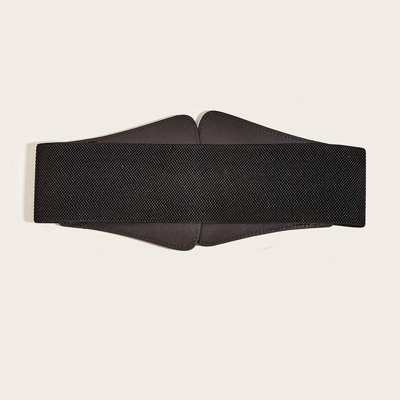 Wind Lady Wide Belt Retro Elastic Elastic Waist Seal Coat Dress Waist Decoration