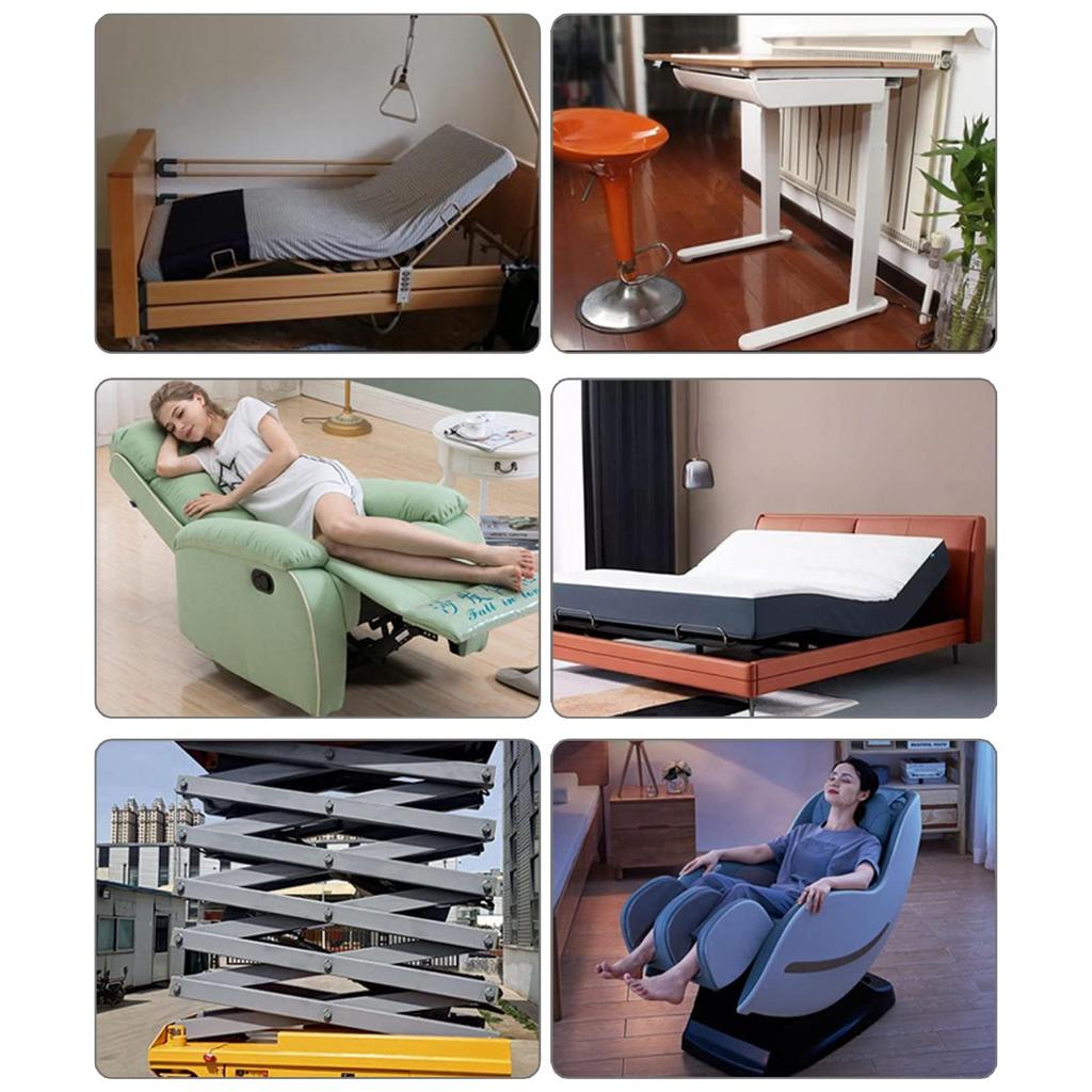 Linear Actuator 100mm 12V Input Voltage Stroke Micro Linear Actuator Low Noise Short Circuit Protection Linear Motion Actuator (Stroke 100mm-15mm)