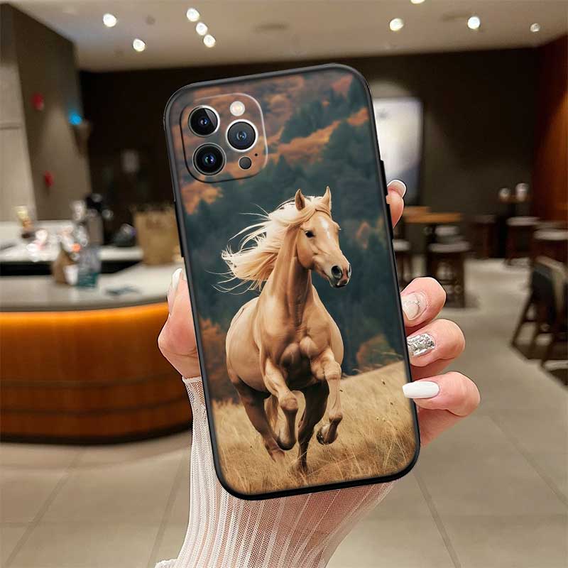 

RE28 Fine Horse New High-End Shell Phone Case for iPhone SE X XS XR 16E 17 11 Pro Max 8 7 6 6s Plus Air iPhone 6s Plus