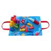 Montessori Fishing Toy for Toddlers Soft Fabric Play Mat with Fish & Stacking Buckets Early Learning Educational Game for Babies 1-3 Years Old