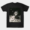 Herren Schwarzes Print-T-Shirt Spinnende Augen Kind No-Cut Transferpapier Druck Baumwoll-T-Shirt
