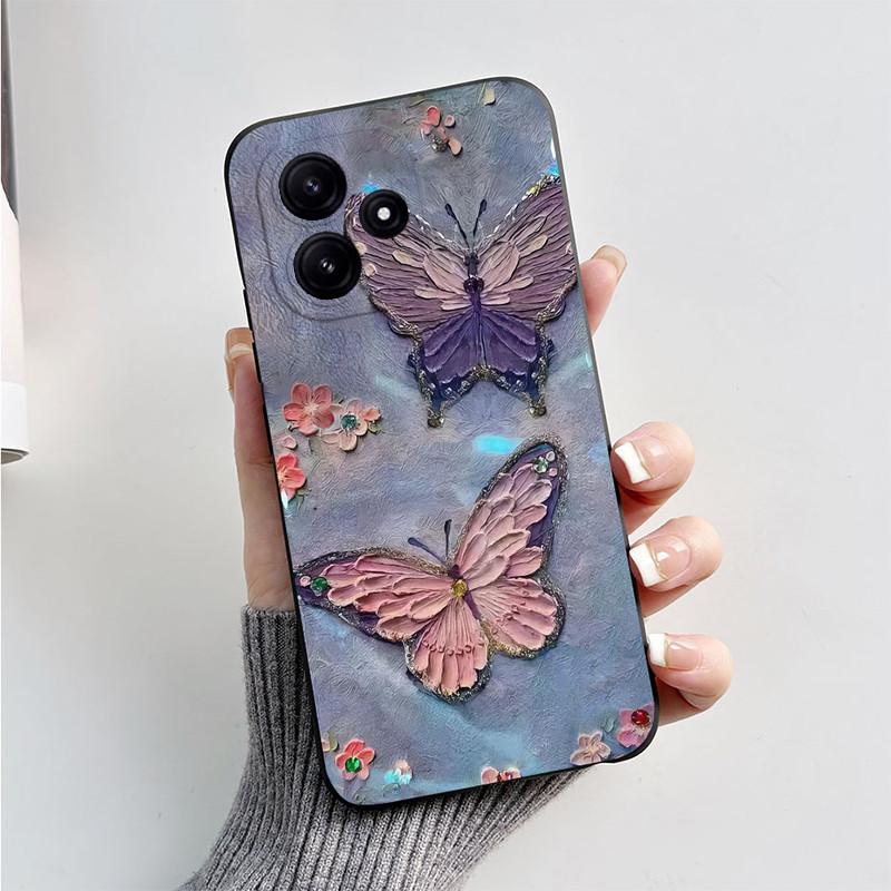 Case For Xiaomi Redmi 12 5G Case Popular Butterfly Soft Silicone Back Phone Case For Redmi 12 5G Cover For Redmi 12 5G 6.79 inch