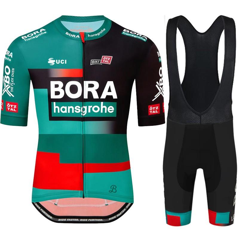 Mens Cycling Jersey Set Short Sleeve Breathable Quick Dry Mountain Bike Apparel