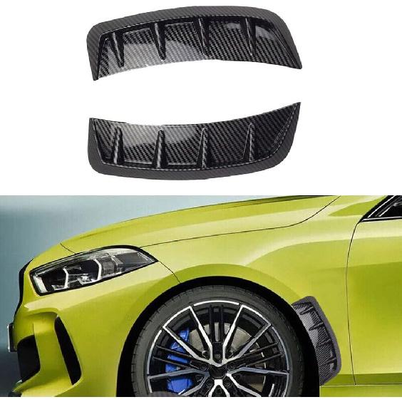 Universal Auto Fender Cover Trim, Car Wheel Arch Eyebrow Sticker Protector Covers, Wheel Arch Side Fender Air Outlet Cover Trim - Black