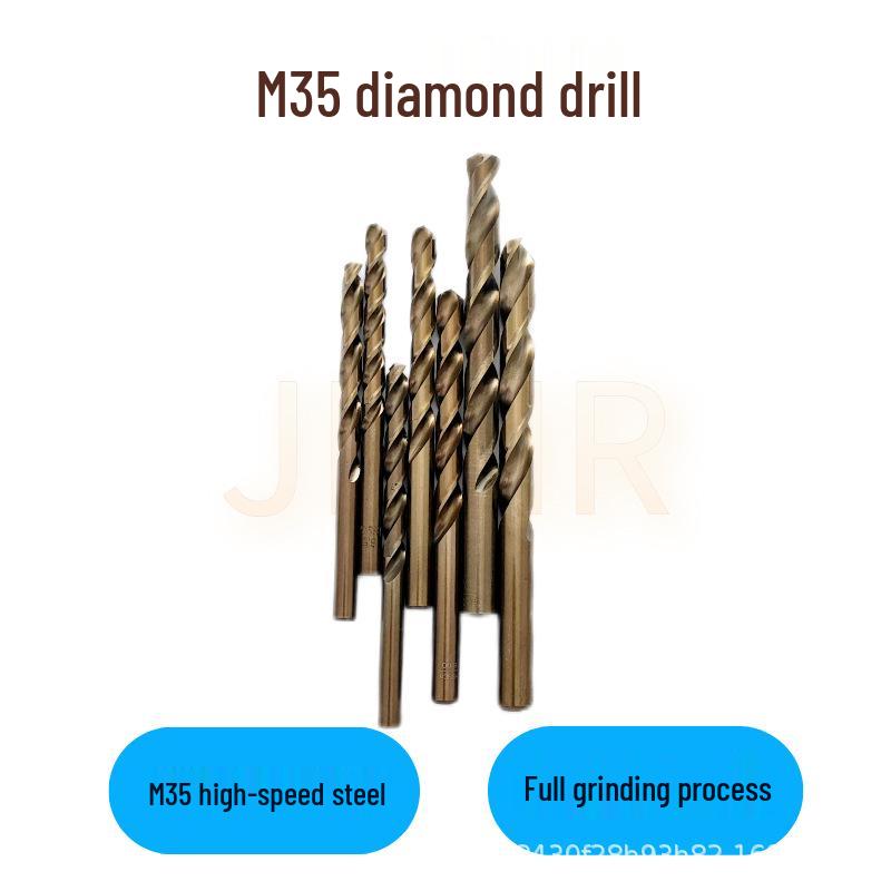 M35 Kobalt HSS Spiralbohrer mit geradem Schaft und Hartmetallspitze