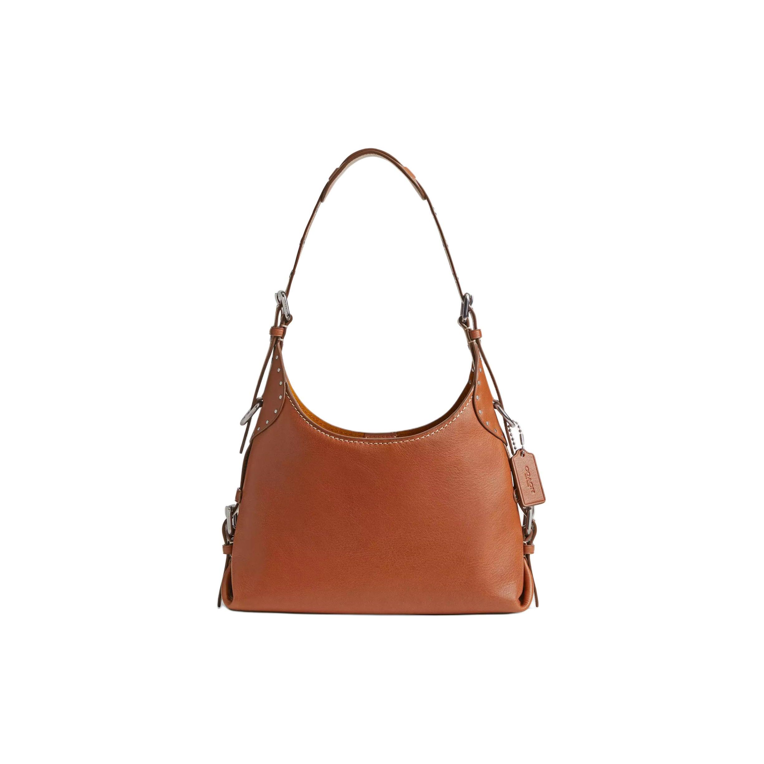 

Coach Cargo 28 Magnetic Snap Grain Leather Tote Shoulder Bag Large Women bags Silver Polished-Amber CT722-LHBAR Basic Set (Bag+Dust Bag)