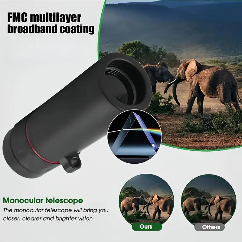 High-Definition 10x25 Binoculars: Night Vision, Compact & Portable with Photo Capability