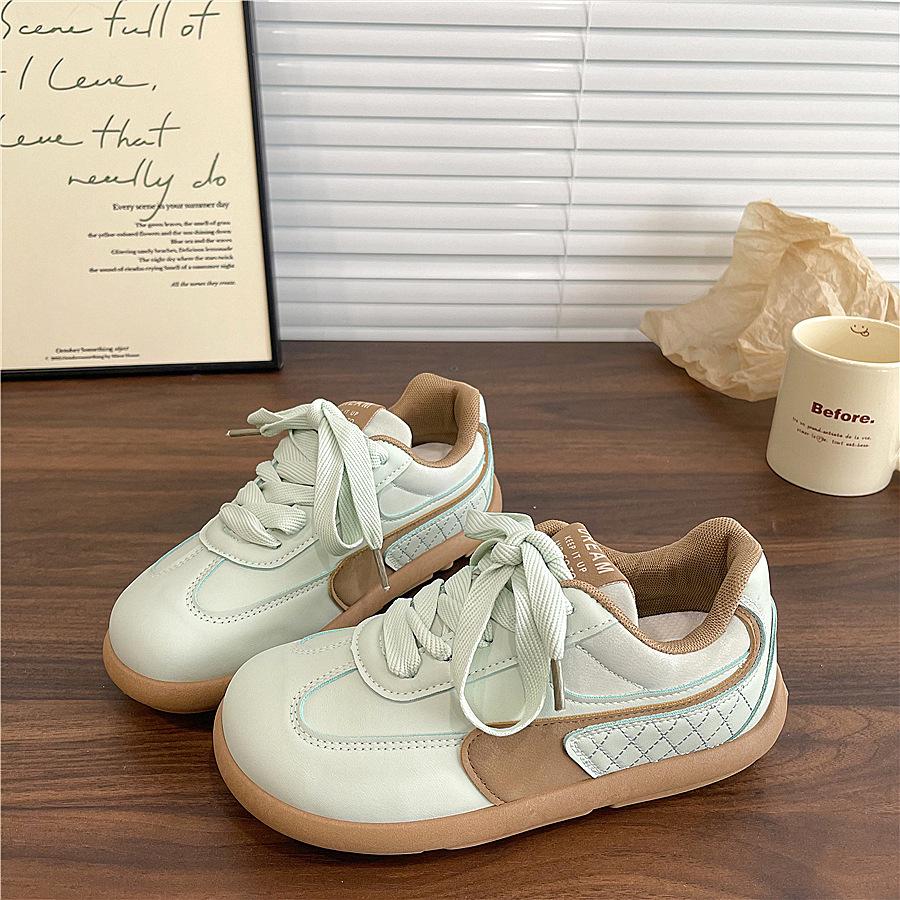 Niche board shoes women's  new spring versatile student moral training shoes platform casual lightweight sports white shoes