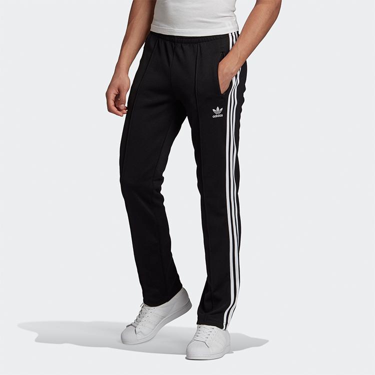 Adidas Originals Three-Stripe Casual Running Sports Long Pants Men Bottoms Black GJ6745