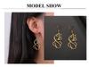 Cazador Gold Color Cat Kitten Drop Earrings for Women Stainless Steel Jewelry Cute Animal Earrings Valentine Gift Wholesale 2026