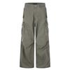 Unisex Relaxed Fit Cargo Pants Straight Leg Workwear Style Cotton Trousers Fall
