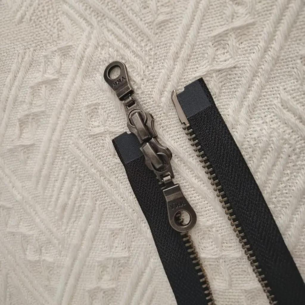 YKK No. 5 Metal Double-Open Zipper for Jackets and Sweaters