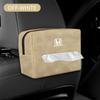 2Pcs Car Leather Tissue Bag Car Backseat Tissue Case Storage For Honda Civic xrv hrv crv brv City Accord Fit Jazz Insight akz256