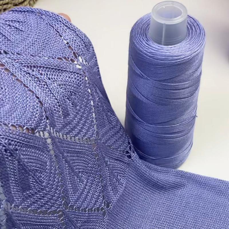 Summer Lace Silk Cotton Strong Twist Hand-Knitted Baby Yarn, Short Sleeve, Size 7, Non-Fraying, 6 Liangs