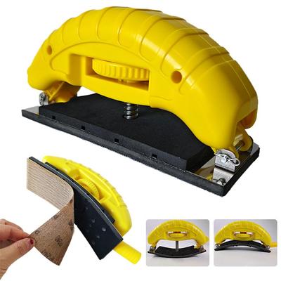 Adjustable Hand Push Board Hand Planer Board Hand Grinder Paint Sandpaper Hole Flat Board Vacuum Polishing F0S7