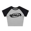 European and American Style T-shirt Summer New Letter Street Trend Short Slim Women's Clothing Wholesale