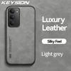KEYSION Luxury Retro PU Leather Case for Redmi 15 5G 169.5mm Soft Silicone+PC Shockproof Phone Cover for Xiaomi Redmi 15 5G