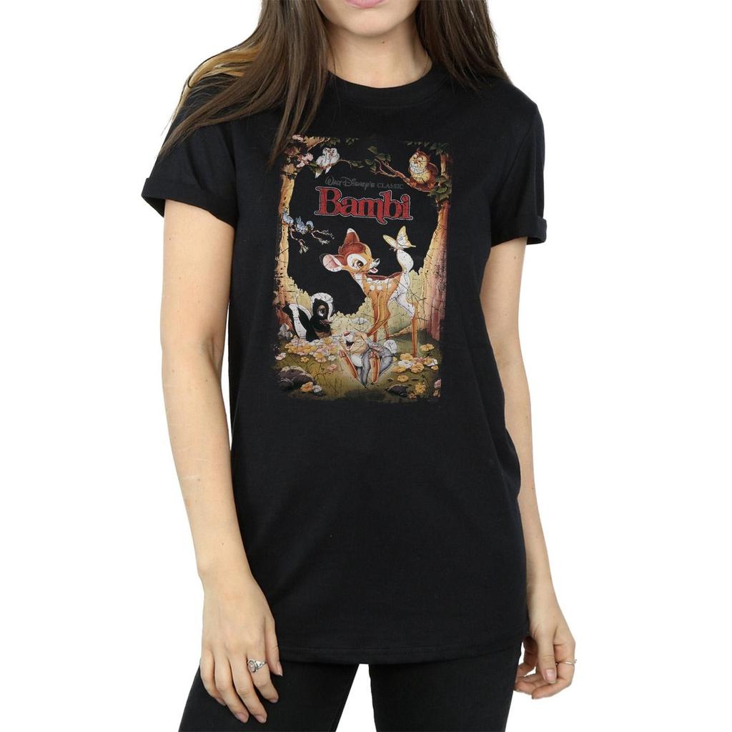 Bambi Womens/Ladies Poster Cotton Boyfriend T-Shirt