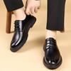 Lässige Business Herren Lederschuhe Retro Britischer Gentleman Stil Täglich Büro Outdoor Party Braun Erwachsener Bräutigams Hochzeitsschuhe