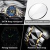 Poedagar 972 Luxury Men Watch Quartz Movement Stainless Steel Waterproof Luminous Casual Business Fashion Wristwatch