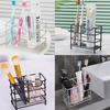 Bathroom Stainless Steel Toothbrush Storage Rack Grid Pen Holder Versatile Neat