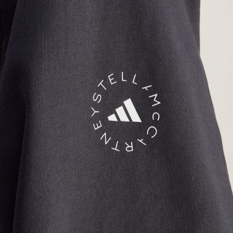Adidas Stella Cropped Hoodie   Black Jg1543