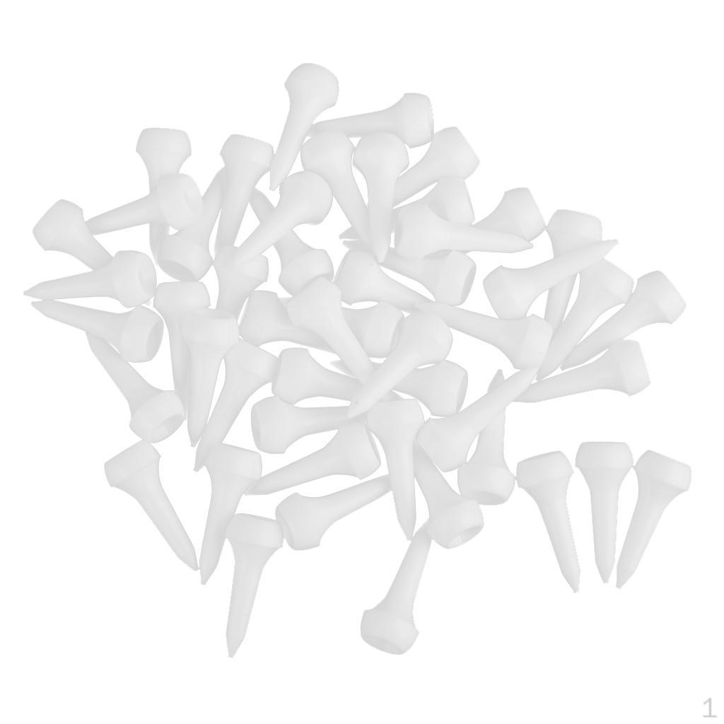 

50pcs White Plastic golf professional tees 35mm Golfer Accessories