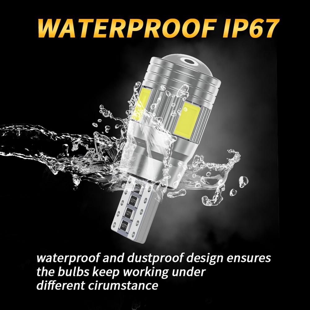 Car Width Lamp LED Width Indicator License Plate Light 5630SMD High Brightness Auto Trunk Lamp Car Tail Light Reading Lamp 10PCS White