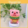 Adorable Plush Beaver Doll With Hamburger And French Fry Design For Gifts And Accessories