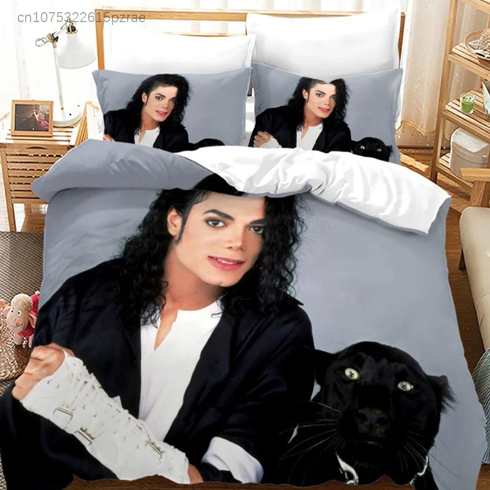 Michael Jackson Bedding Set Single Twin Full Queen King Size Musical Genius Bed Set Teenager Bedroom Duvet Cover Sets 011